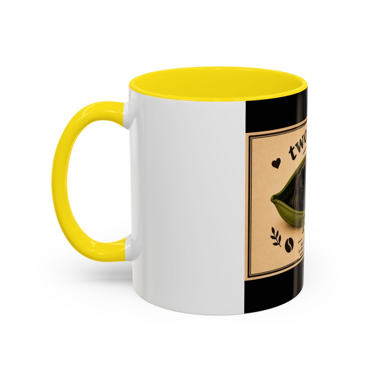 Two Beans in a Pod Coffee Mug — Cute Pug Coffee Cup (11/15oz)