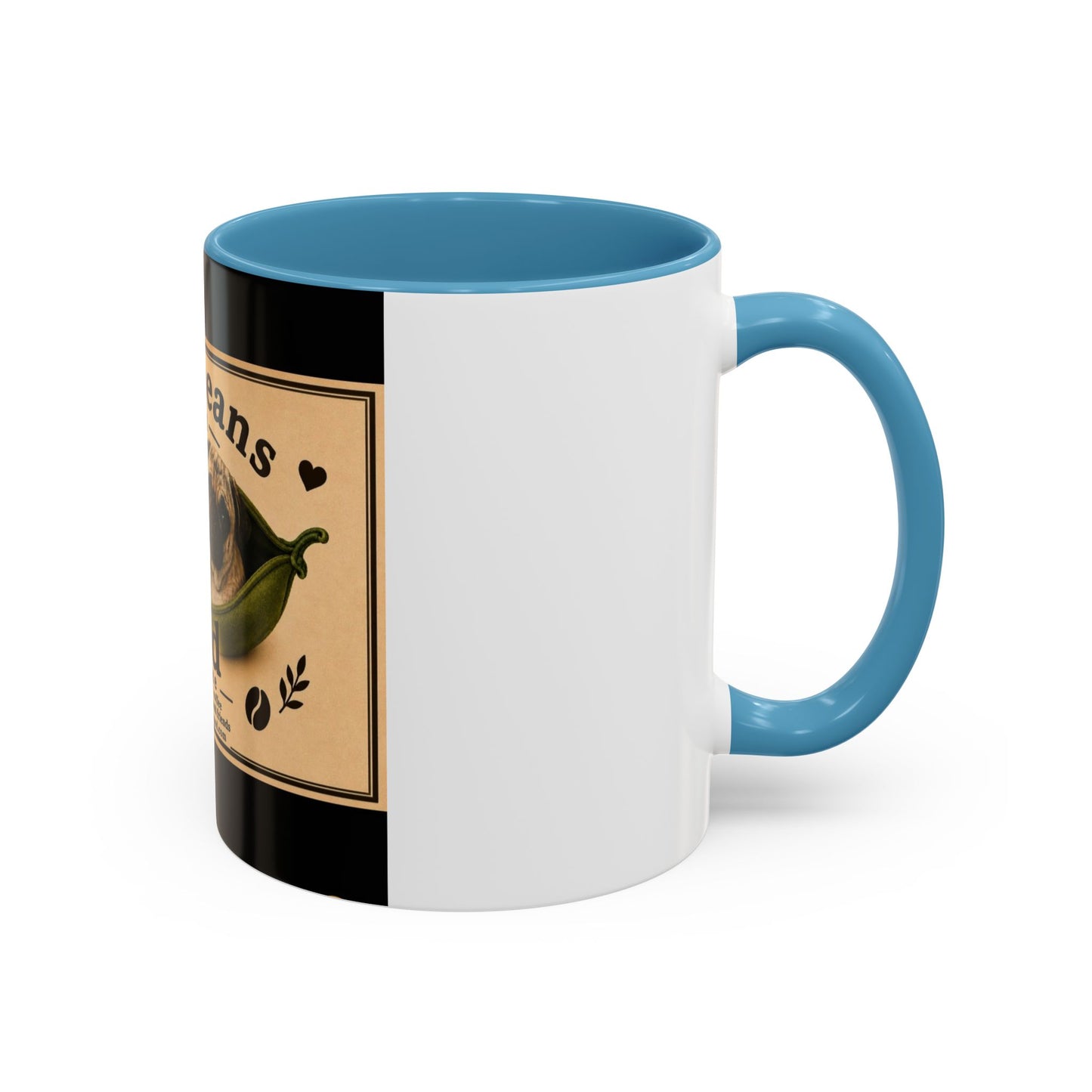 Two Beans in a Pod Coffee Mug — Cute Pug Coffee Cup (11/15oz)