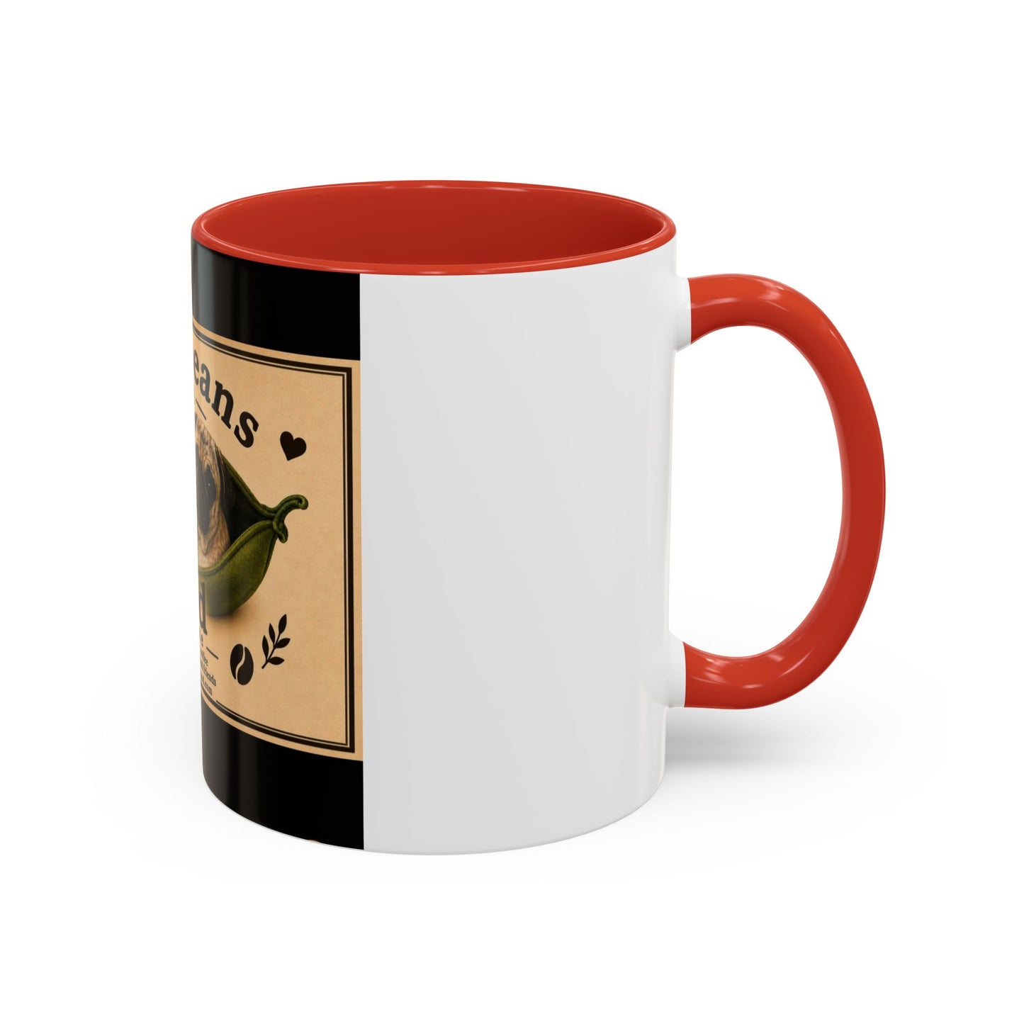 Two Beans in a Pod Coffee Mug — Cute Pug Coffee Cup (11/15oz)