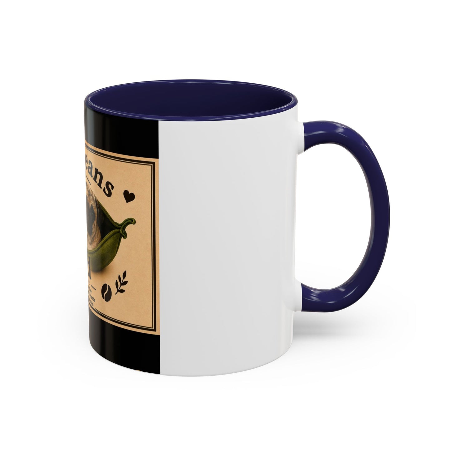 Two Beans in a Pod Coffee Mug — Cute Pug Coffee Cup (11/15oz)