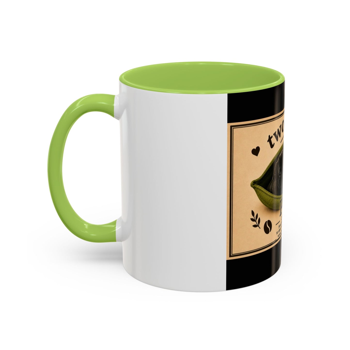 Two Beans in a Pod Coffee Mug — Cute Pug Coffee Cup (11/15oz)