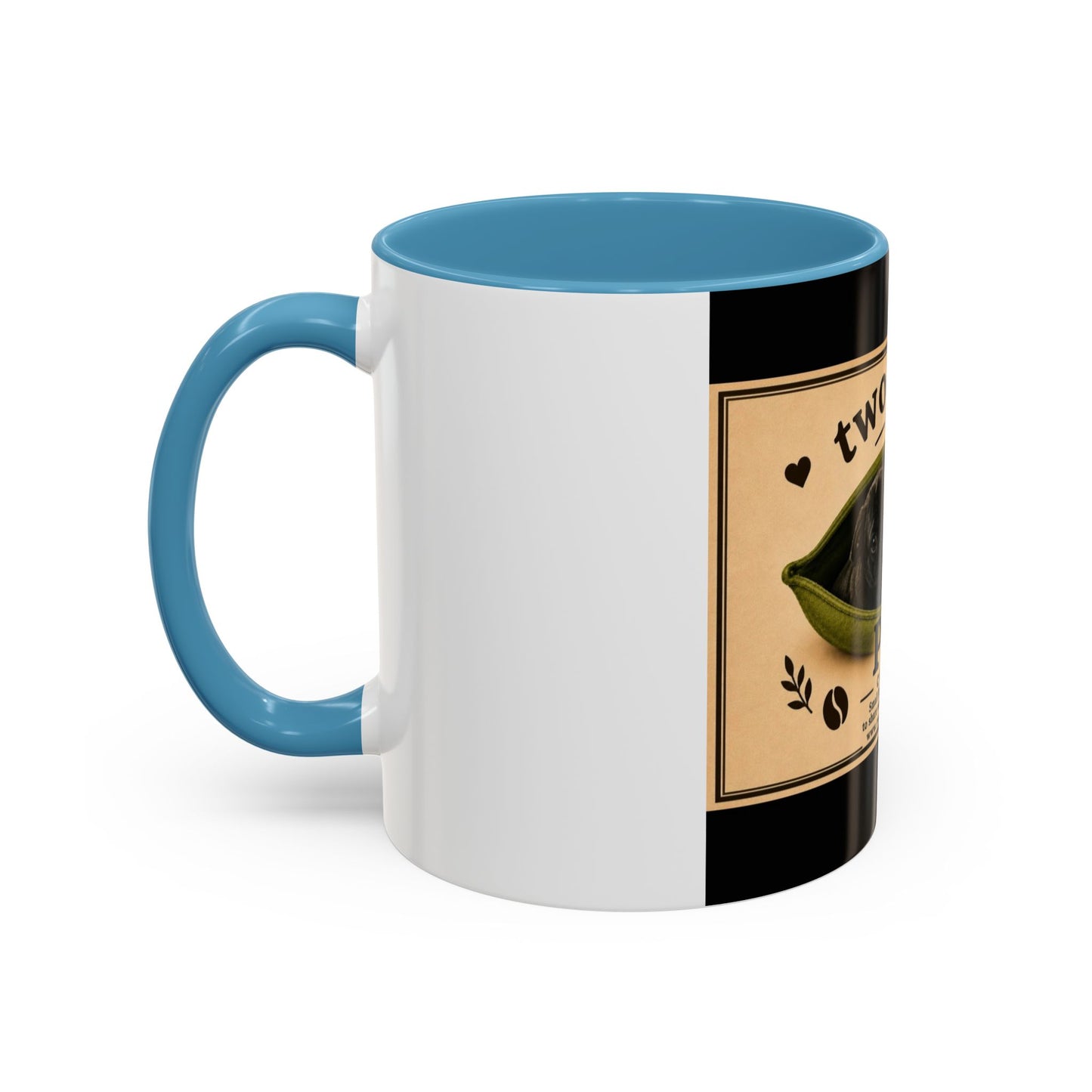 Two Beans in a Pod Coffee Mug — Cute Pug Coffee Cup (11/15oz)