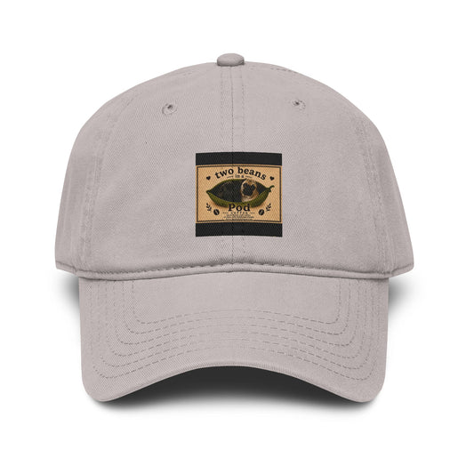 Washed Baseball Cap — Vintage 'two beans pod co' Embroidered Patch