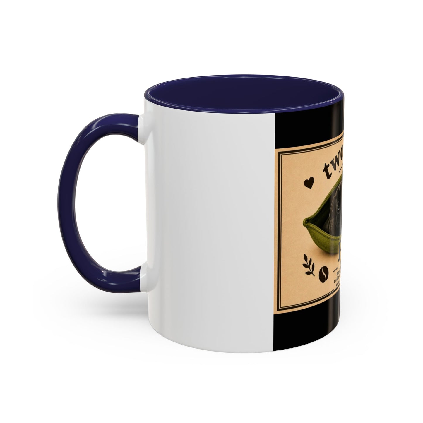 Two Beans in a Pod Coffee Mug — Cute Pug Coffee Cup (11/15oz)