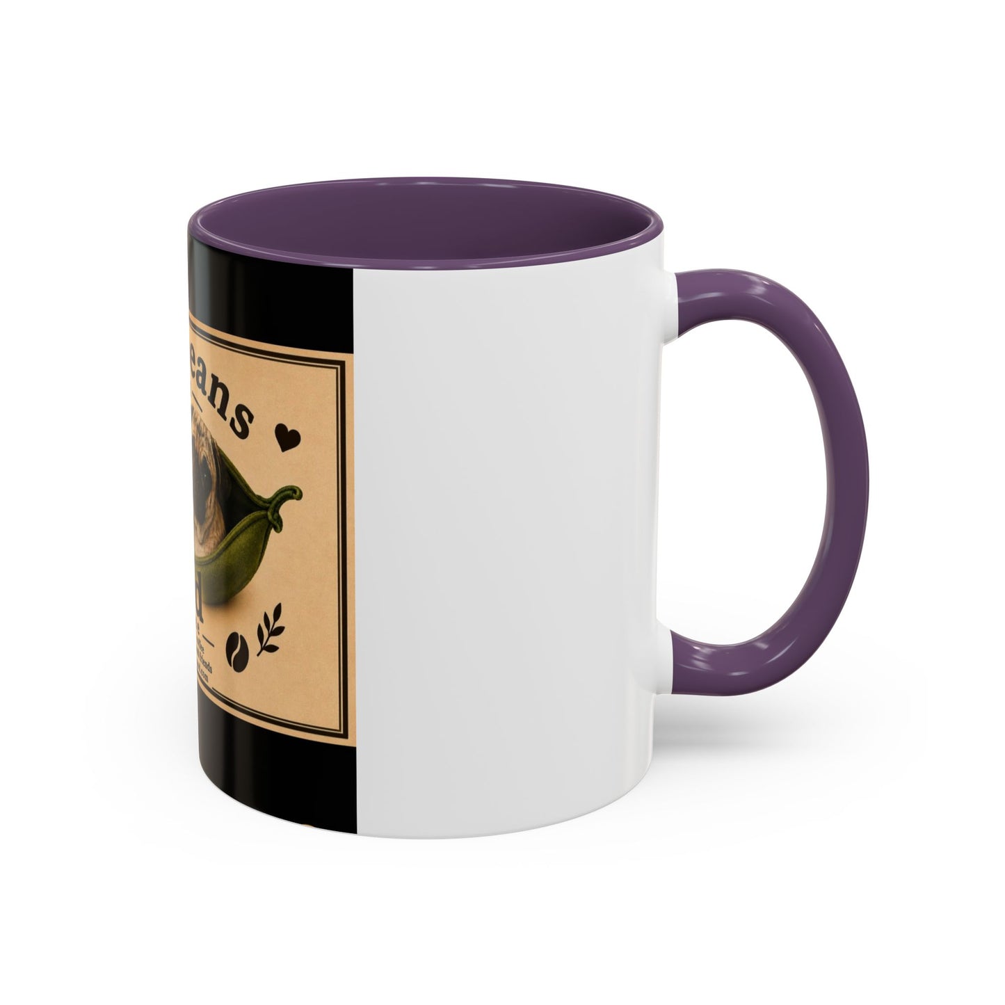 Two Beans in a Pod Coffee Mug — Cute Pug Coffee Cup (11/15oz)