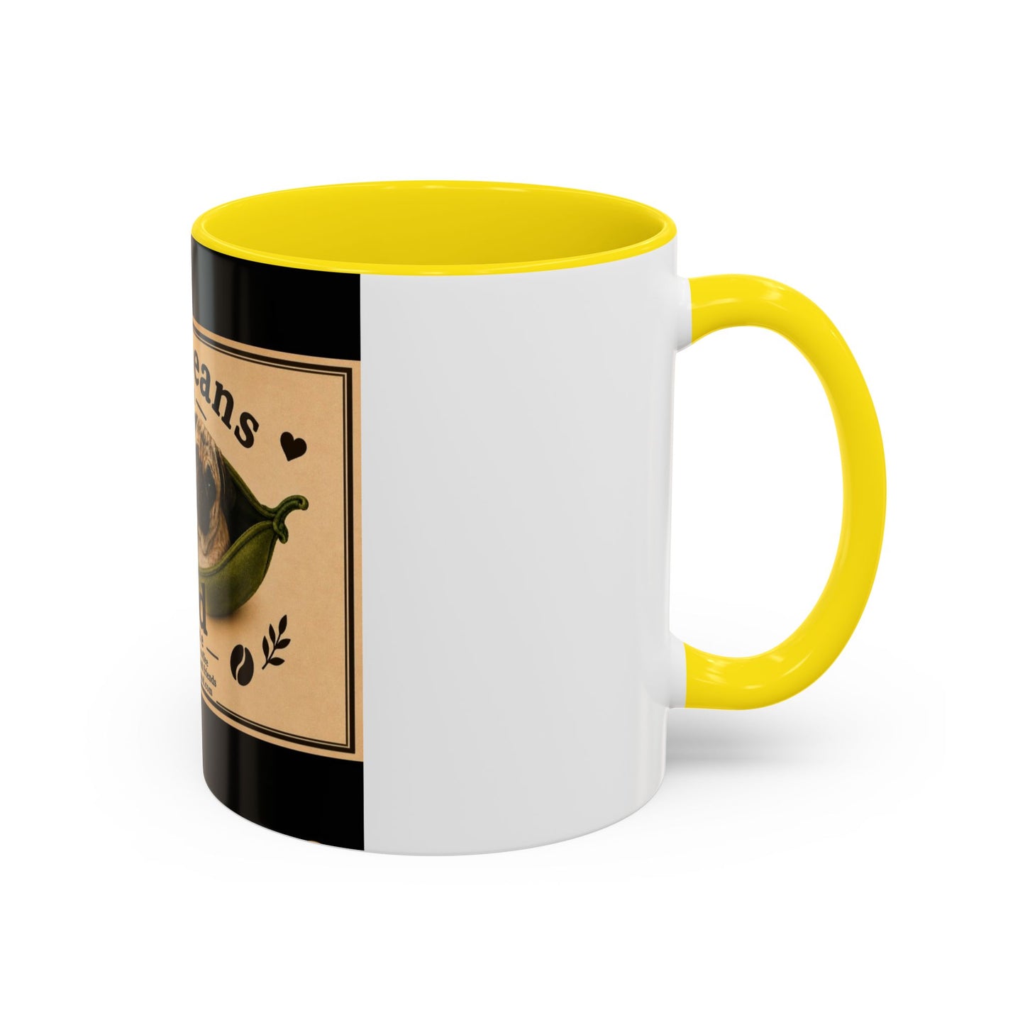 Two Beans in a Pod Coffee Mug — Cute Pug Coffee Cup (11/15oz)