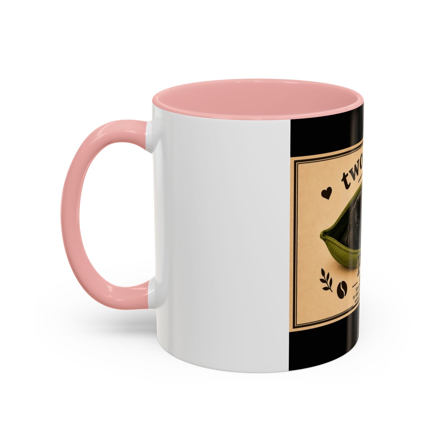 Two Beans in a Pod Coffee Mug — Cute Pug Coffee Cup (11/15oz)