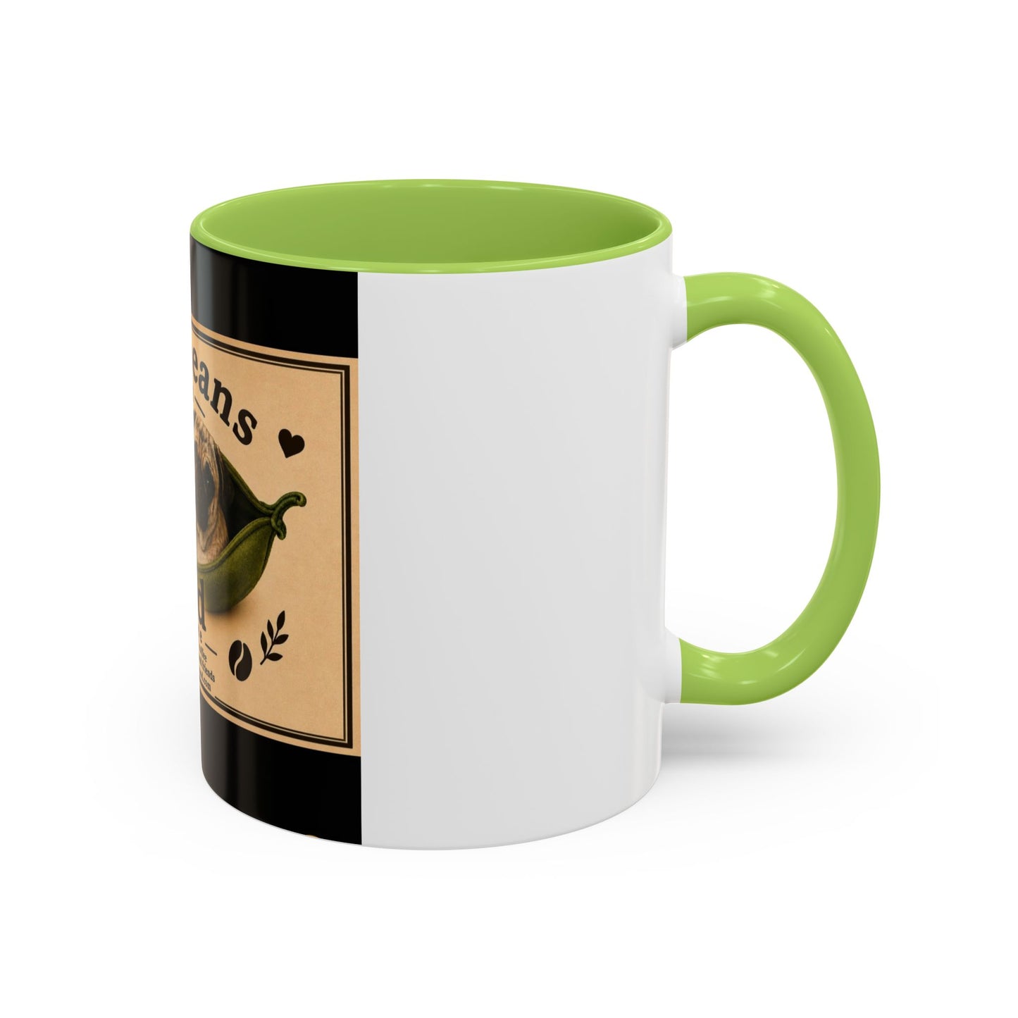Two Beans in a Pod Coffee Mug — Cute Pug Coffee Cup (11/15oz)