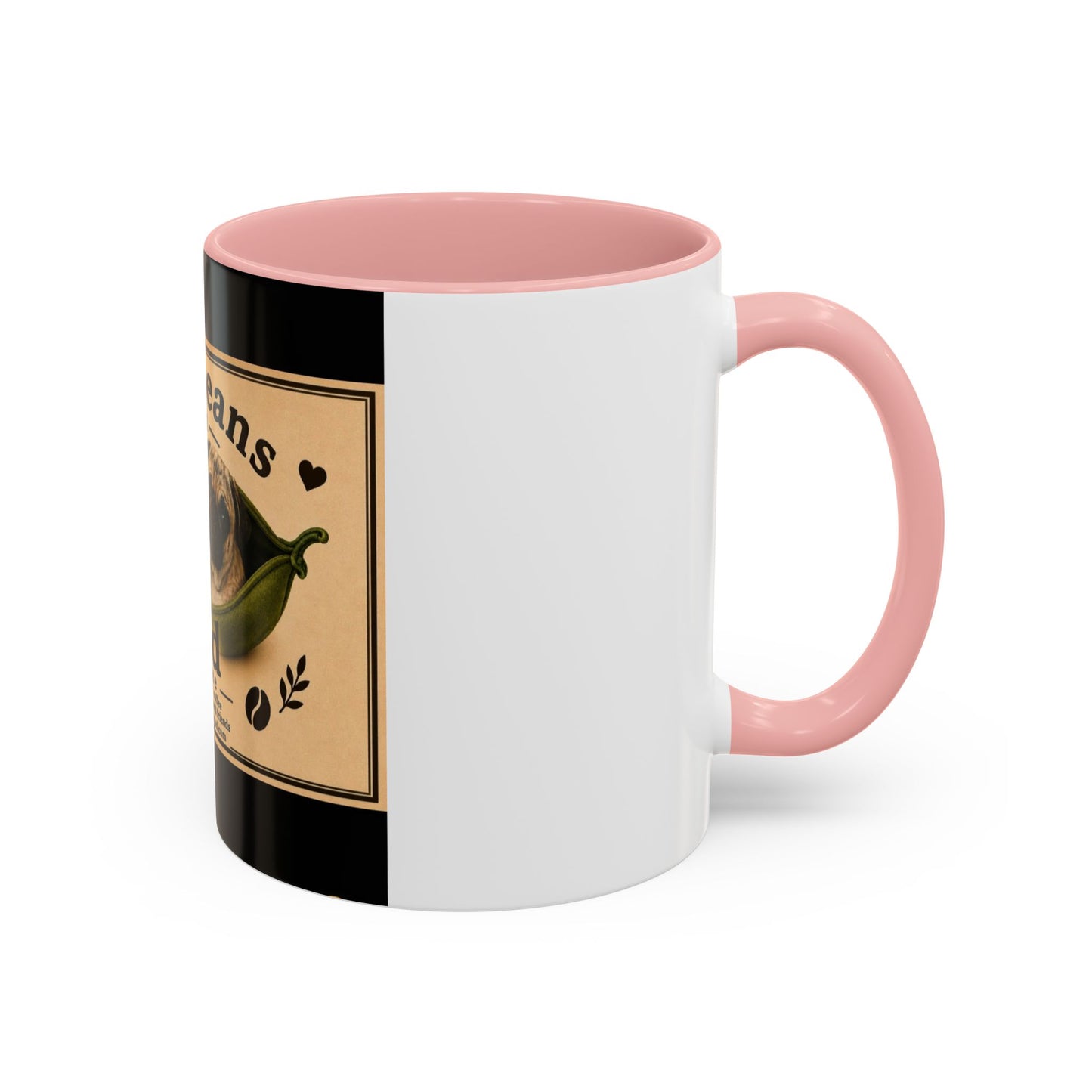 Two Beans in a Pod Coffee Mug — Cute Pug Coffee Cup (11/15oz)