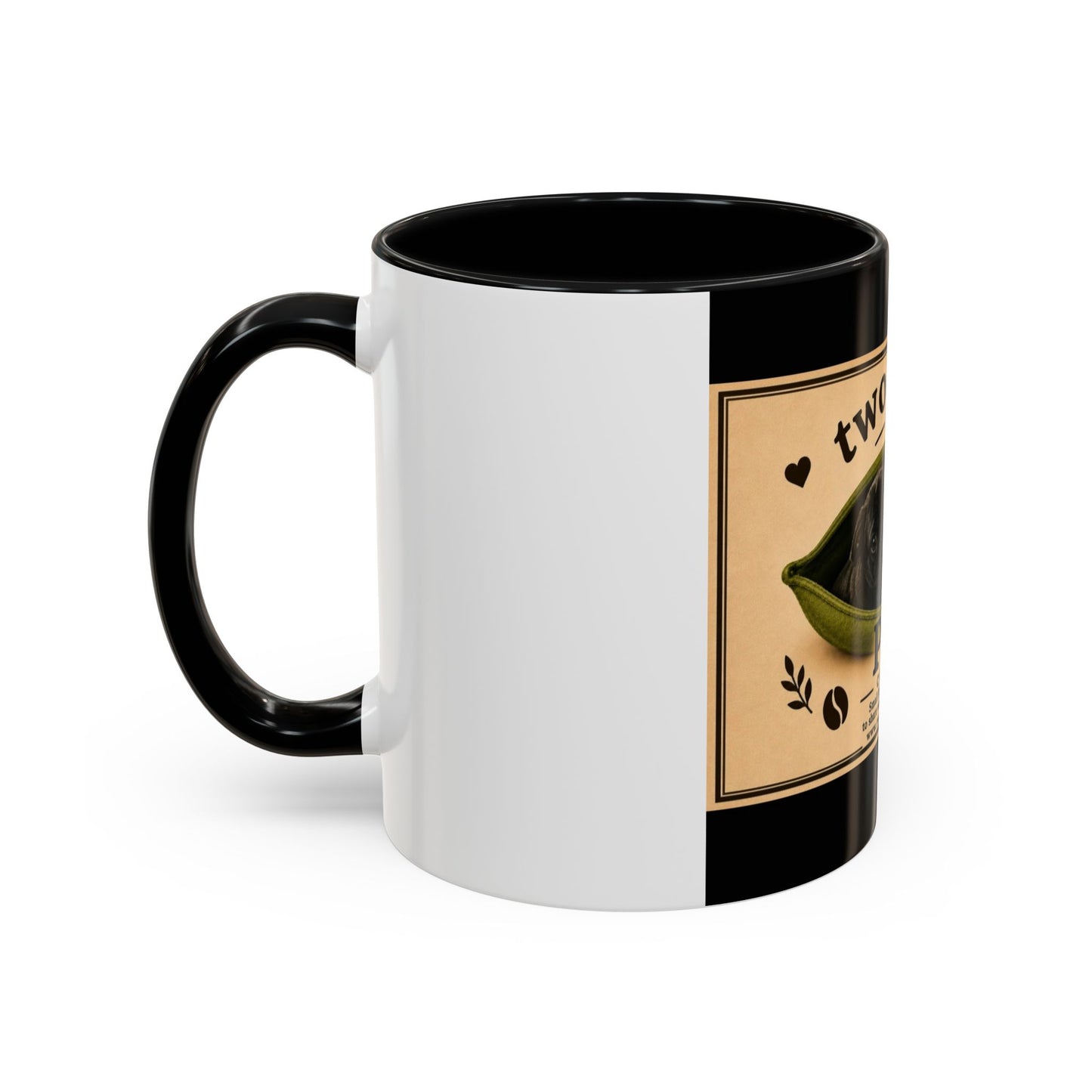 Two Beans in a Pod Coffee Mug — Cute Pug Coffee Cup (11/15oz)